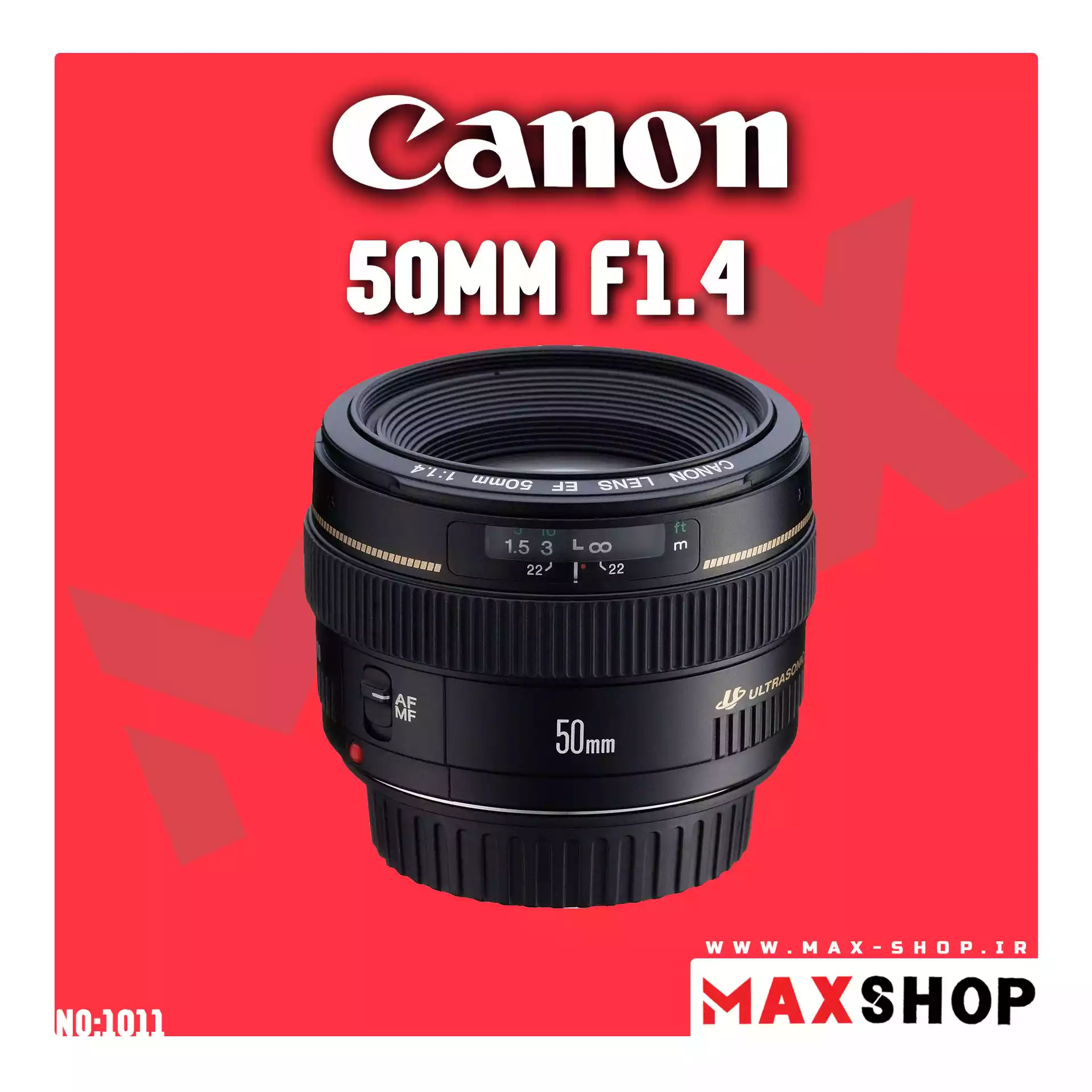 لنز حرفه ای کانن  | Canon 50mm f1.4 دست دو